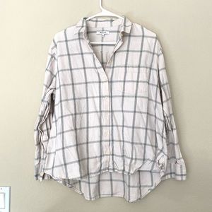 Madewell | Oversized Ex-Boyfriend Shirt in Windowpane